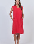 Buoy V Neck S/L Dress