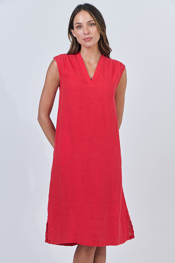 Buoy V Neck S/L Dress