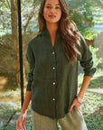 V Neck Shirt - Myrtle
