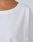 Basic Poplin Top White