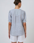 Gather Sleeve Top Sliver