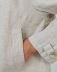 Relaxed Linen Jacket Sand
