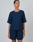 Relaxed Linen Top Eclipse
