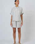 Tie Waist Shorts Travertine