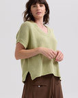 Textured V Top