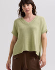 Textured V Top