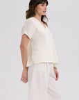 Textured V Top