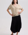 Textured S/S Cardi
