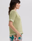 Textured S/S Cardi