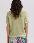 Textured S/S Cardi