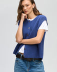 Ribbed Button Up Vest