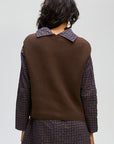 Ribbed Button Up Vest