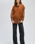 Button Vest Nutmeg