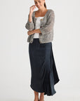 Colour Mix Cardi Graphite