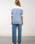 Mixed Media Top Stripe