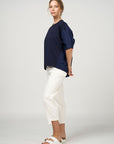 Stellar Crop Pant White