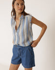 Lore Cotton Shirt Blue