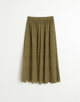 Embroidered Midi Skirt