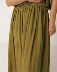 Embroidered Midi Skirt