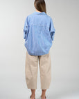 Connect Stripe Shirt Cobalt