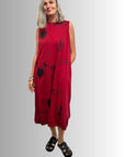 Graffiti Dress Red