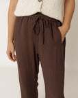 Drawstring Pant Chocolate
