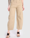 Cotton Barrel Pant Sand