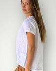 Ellie Round Neck Top White