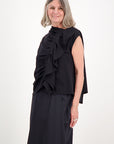 Ruched Top Black