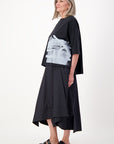 Cotton Folds Skirt Black
