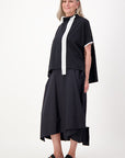 Cotton Folds Skirt Black