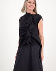 Ruched Top Black