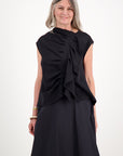 Ruched Top Black