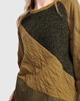 Khaki Mix Sweat Top