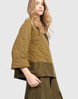 Khaki Mix Sweat Top