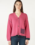 Birdseye Cardi Amaramth