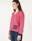 Birdseye Cardi Amaramth