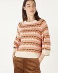 Mohair Fairisle Knit Taupe