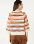 Mohair Fairisle Knit Taupe