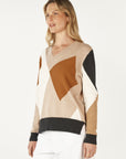 Diamond Dapper V Knit Oat
