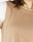Essential 2 Tone Vest Oat