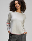 Textured Swing Jumper Lt Marl