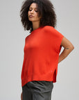 Sleeveless Essential Crew Knit