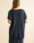 Lattice S/S Knit Top