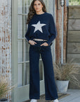 Peace Wide Leg Jean