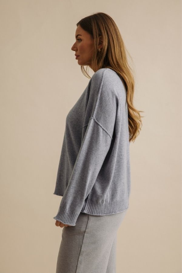 Elevate Crew Pullover Ocean