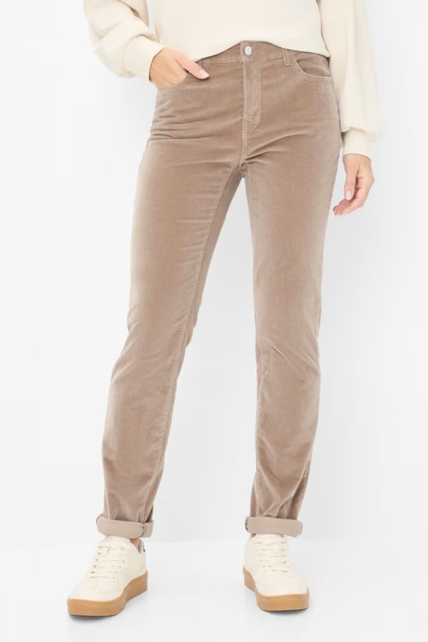 Brax Mary Velvet Pant Walnut