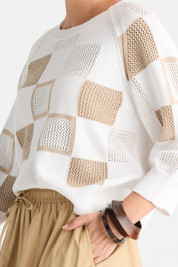 Patch Pointelle Top