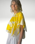 Bold Print Top Yellow