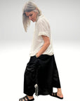 Tie Gather Pant Black